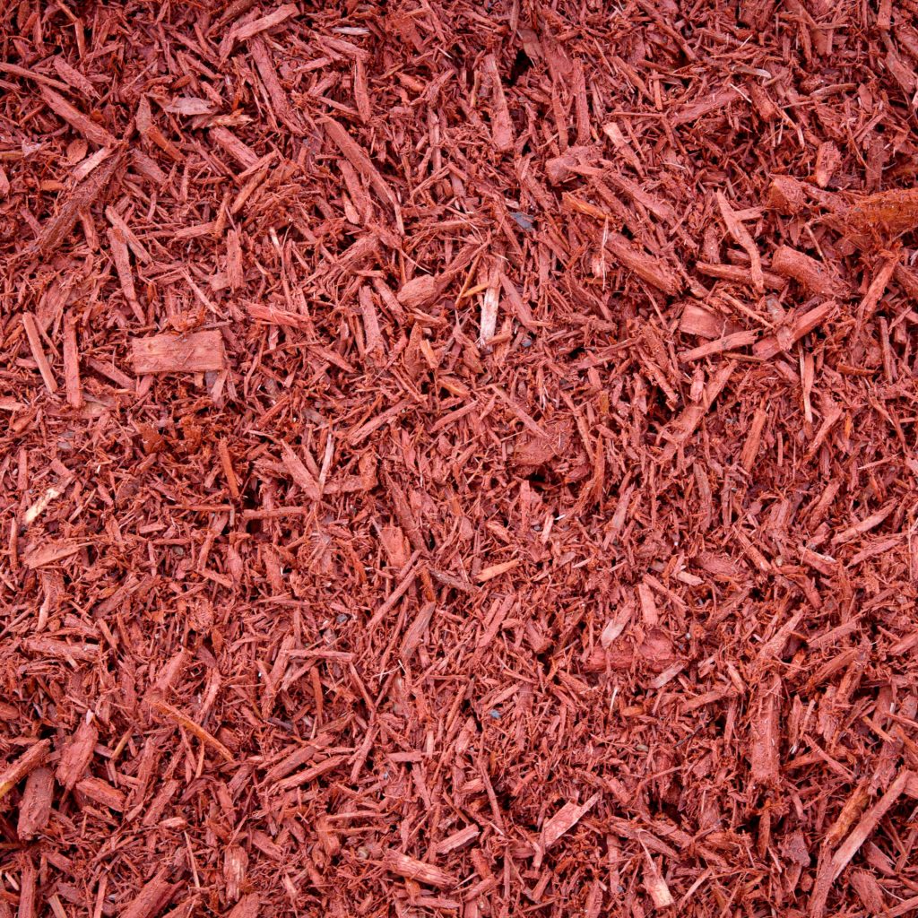 Coloured Mulch Mahogany Red Wyoming Tree Service